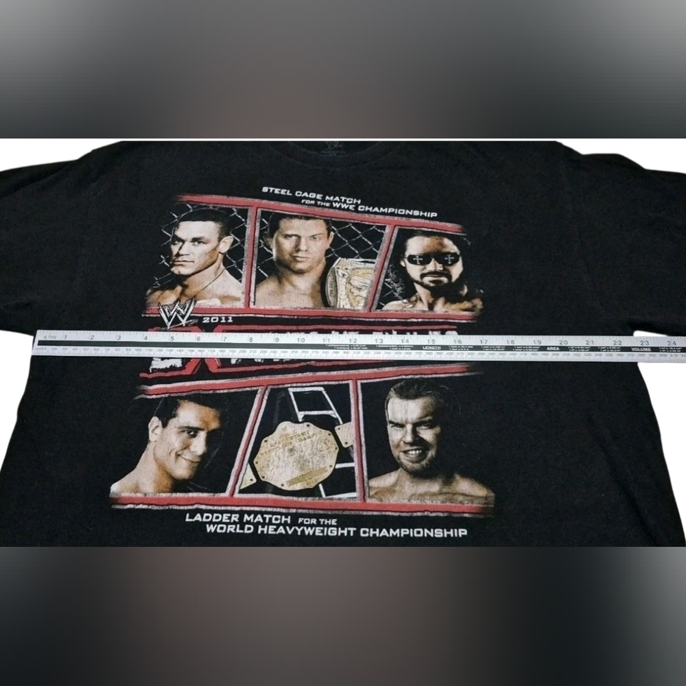 WWE Extreme Rules PPV Event T Shirt XL 2011 CM Punk WWF Wrestling Orton Cena - Picture 4 of 8